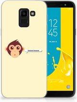 Geschikt voor Samsung Galaxy J6 2018 Uniek TPU Hoesje Monkey