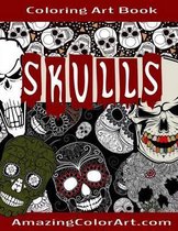 Skulls - Coloring Art Book