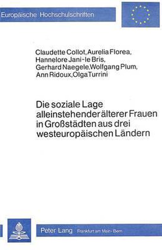 Die Soziale Lage Alleinstehender Aelterer Frauen in Grosssta ... - cover