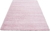 Flycarpets Candy Shaggy Vloerkleed - 200x290cm - Roze - Hoogpolig