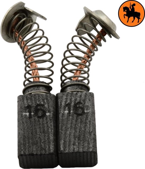 Jeu de balais de charbon pour défonceuse / scie Hitachi GP 2SA - 6.5x7.5x13mm