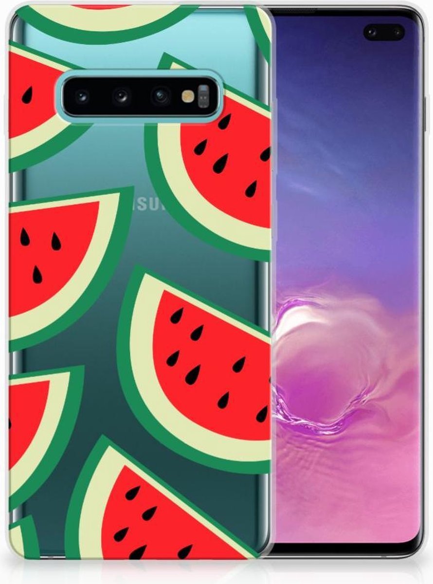 Samsung Galaxy S10 Plus Siliconen Case Watermelons op Prijzenvolger.com