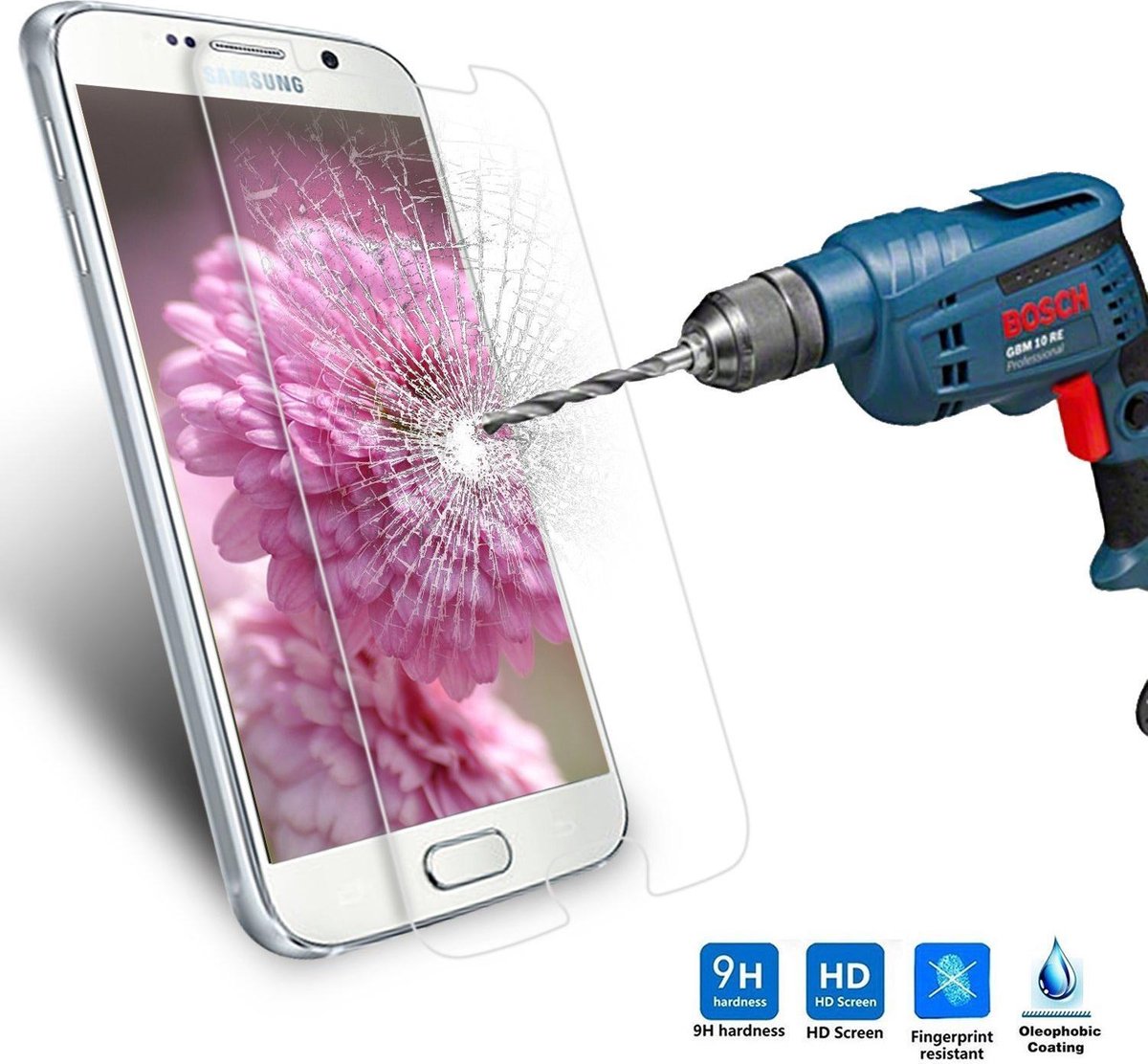 Samsung Galaxy S7 glazen Screen protector Tempered Glass 2.5D 9H (0.3mm) (geen full cover)