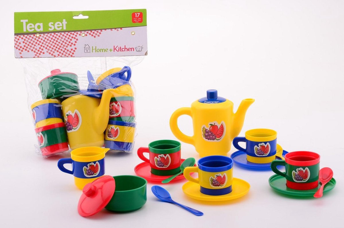 Home and kitchen Thee set 17 delig in zak