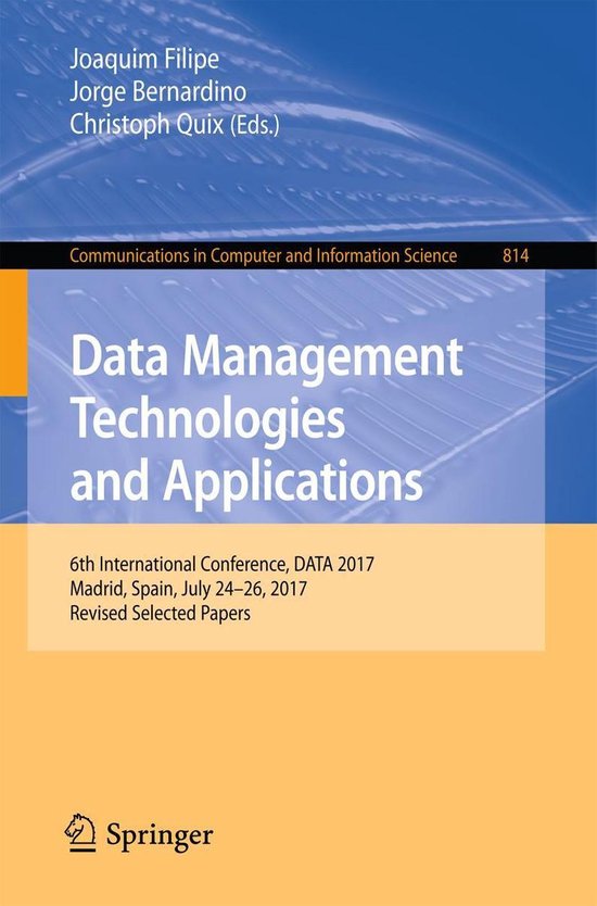 Springer Nature Proceedings Computer Science - Data Manageme ... - cover