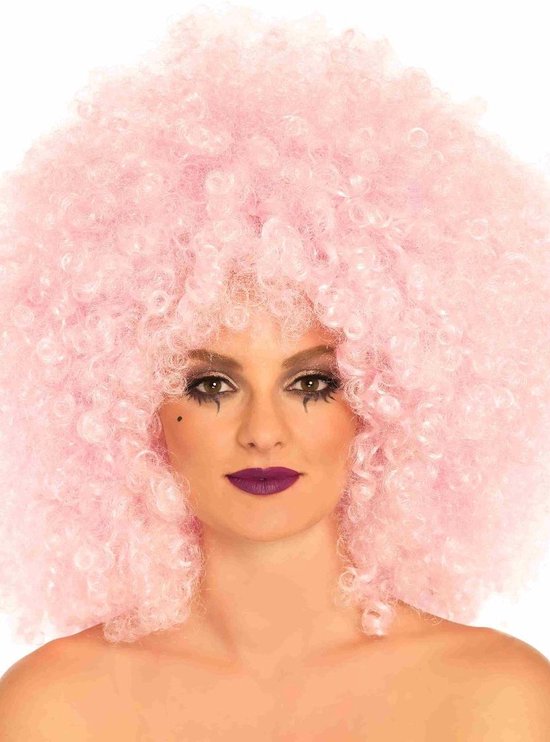 Afro Pruik-pink | bol.com