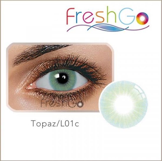 FreshGo Hidrocor Topaz gekleurde lenzen met lensdoosje | bol.com