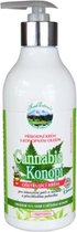 Herb Extract® Verzorgende crème met Cannabis olie - 400 ml -  CBD olie voor de droge - overgevoelige tot pijnlijke huid van lichaam en gezicht. Hydrateert optimaal en verzacht - he