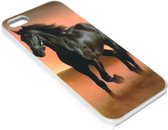 Paarden hoesje zwart kunststof Geschikt voor iPhone 5 / 5S / SE