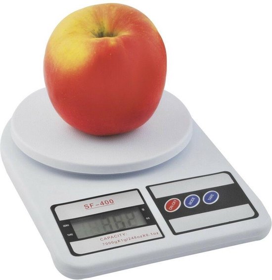 eend bedelaar verf Precisie Weegschaal – Keukenweegschaal – weegt tot 7 KG – op 1 gram  nauwkeurig –... | bol.com