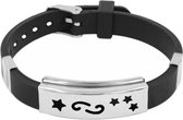 Fako Bijoux® - Armband - RVS Siliconen - Sterrenbeeld - Kreeft