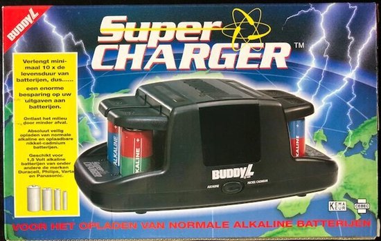 impuls Gemakkelijk Schoolonderwijs Buddy L Super Charger 1,5V gewone alkaline en oplaadbare batterijen oplader  | bol.com