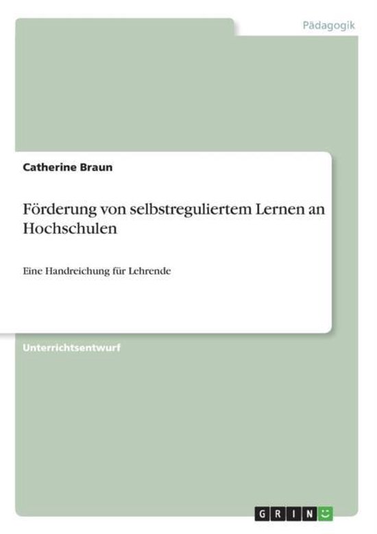 Foerderung von selbstreguliertem Lernen an Hochschulen - cover