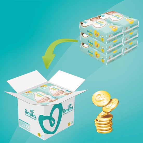 Premium Protection Luiers - Maat 2 (4-8 kg) - 240 stuks - Maandbox
