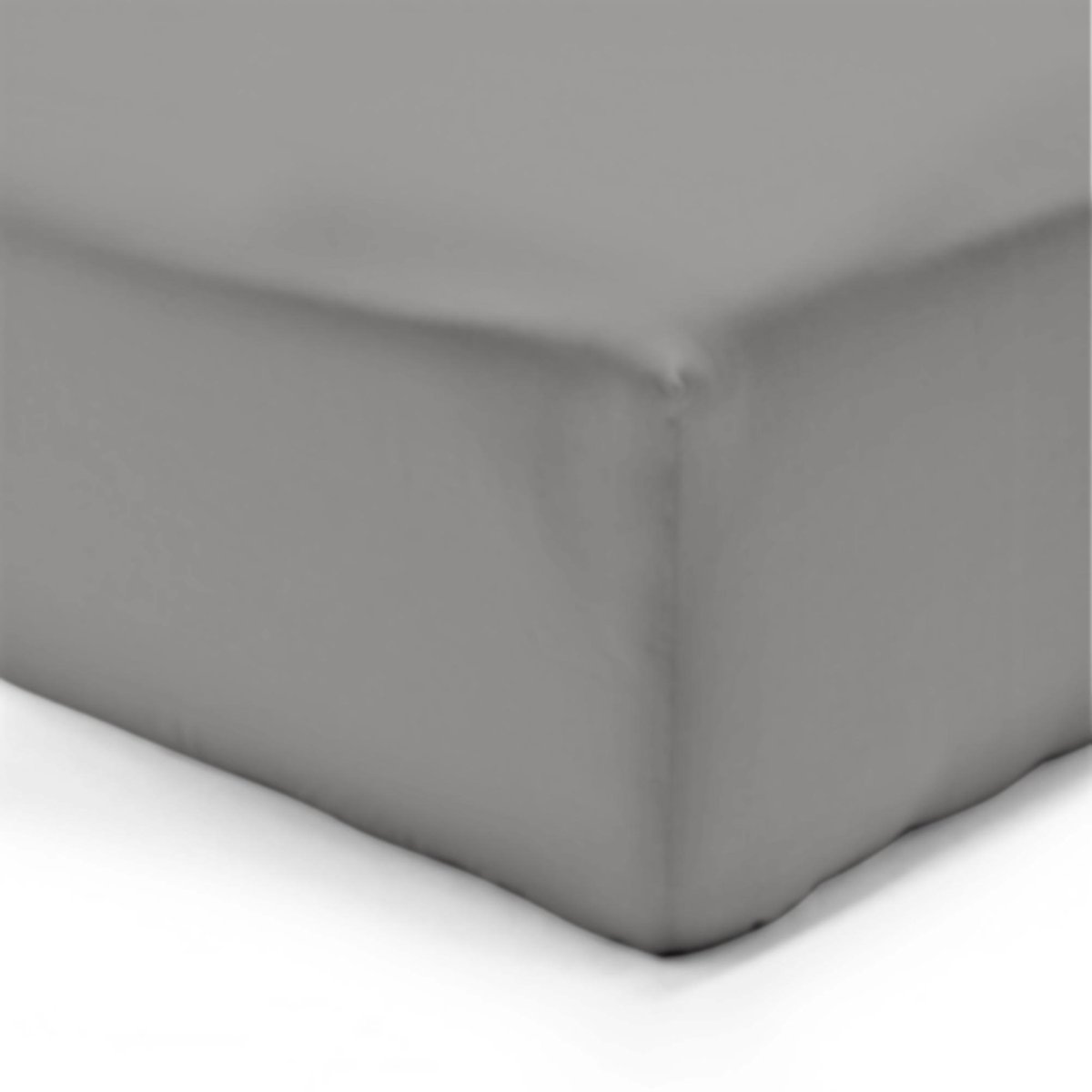 VISION Hoeslaken Flanel Katoen 180x200 Grijs