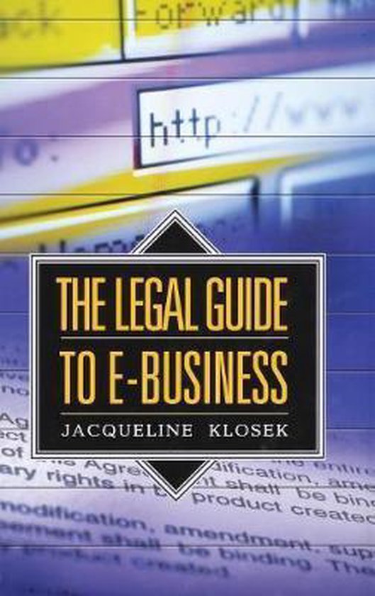 The Legal Guide to E-Business - cover