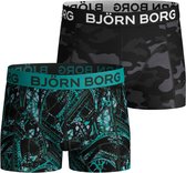 Bjorn Borg Eiffel & Shadeline jongens boxershort - 2pack - zwart - maat 158