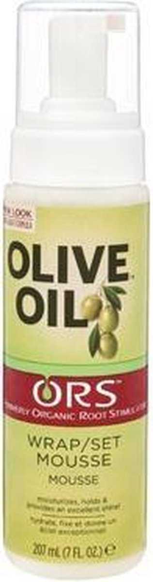 ORS Olive Oil Hold & Shine Wrap Set Mousse 207 ml