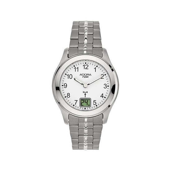 Radio controlled dames horloge - volledig titanium - datum-AF7124