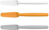 Fiskars Functional Form Botermes - 3 Stuks - Kunststof - Wit Grijs Oranje