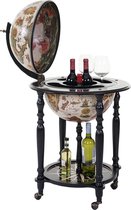 Brulo Globe Globebar Eriksson Casier à Vin - ⌀ 42 cm - Gris foncé - 3 bouteilles
