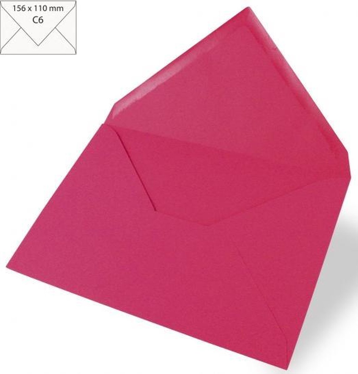 50 Enveloppes C6 de couleur rose fuchsia pour cartes A6 et x   114 mm x 162 mm 100 g/m² 