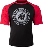 Gorilla Wear Texas T-shirt - Zwart/Rood - 4XL