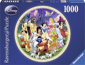 Ravensburger puzzel Wonderful World Disney. Ronde - Legpuzzel - 1000 stukjes