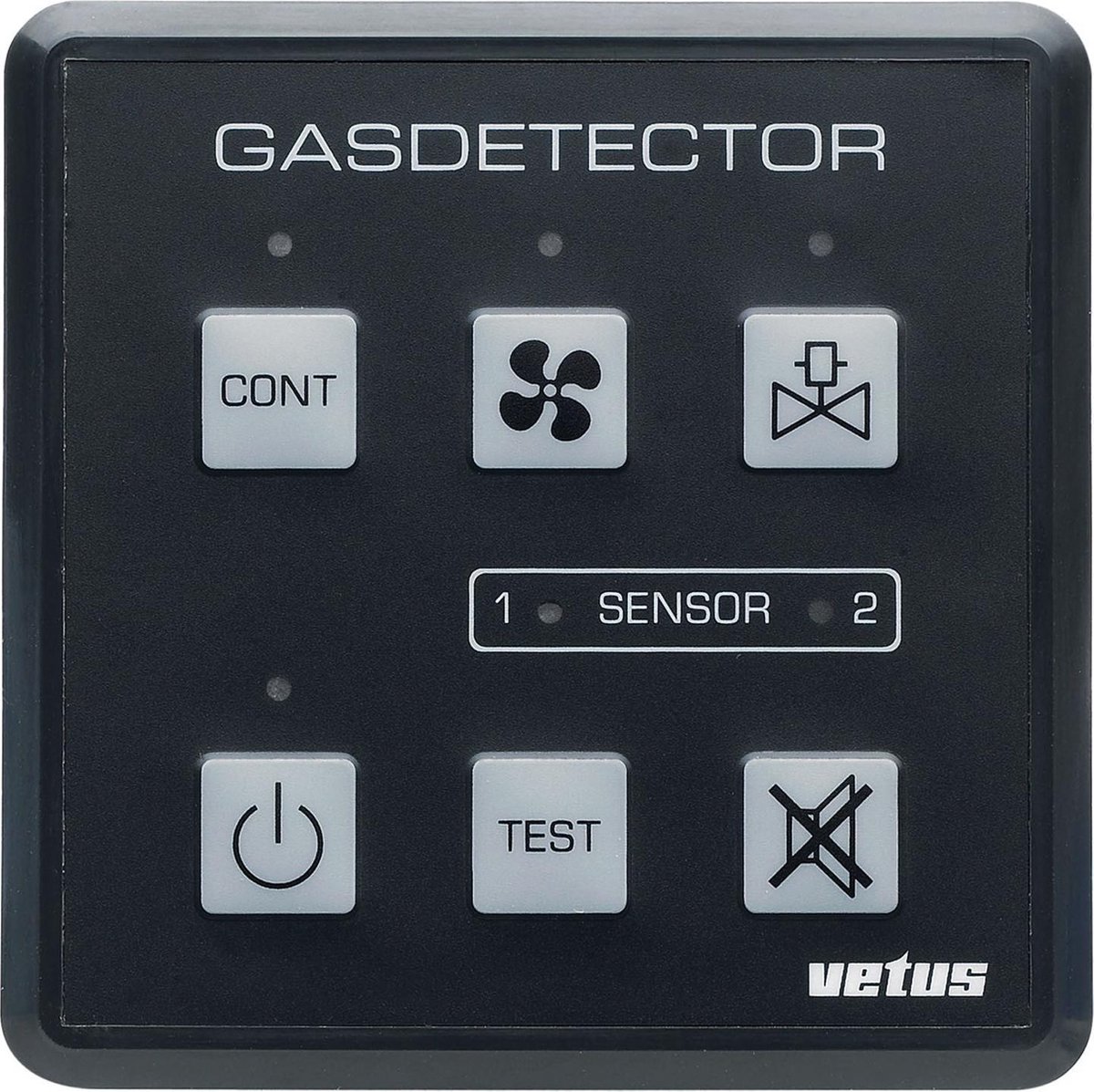 VETUS gas/koolmonoxide detector - 12/24 Volt - incl. sensor