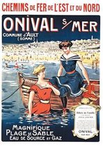 Carnet Ligne Ligne Affiche Chemins de Fer Onival-Sur-Mer