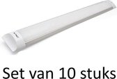 Geïntegreerde LED Buis 120cm 3000K | Warm Wit (Set van 10 stuks)