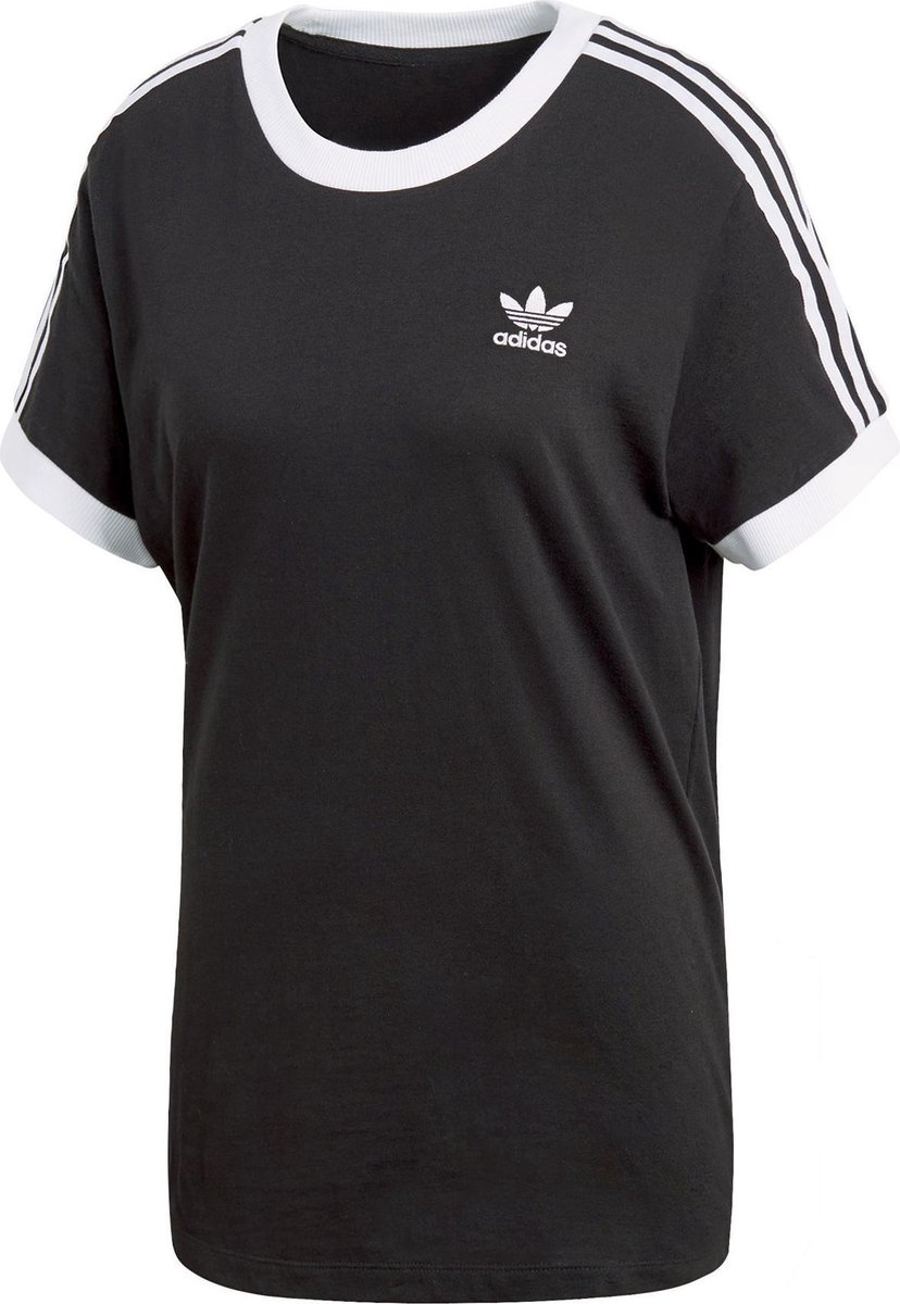 Raffinaderij Discriminatie B.C. adidas 3-Stripes T-shirt Dames Sportshirt - Maat 32 - Vrouwen - zwart/wit |  bol.com