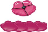 Zak! Designs Sweety Dessertbord - Ø 14 cm - Set van 4 stuks - Roze