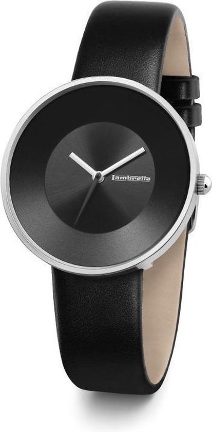 Lambretta Cielo zwart - horloge - 34 mm - leer - zwart | bol.com