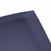 Damai - Hoeslaken - Double Jersey - 140 x 200/210/220 - 150 x 200 cm - Dark blue