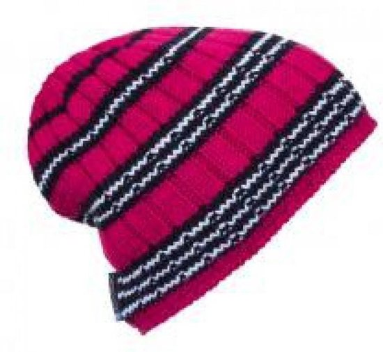 Ortovox Beanie Rock N Woool Stripe /  Very Berry Unisex