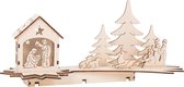 Small Foot - Houten Kerststal - Met Verlichting -  31 Cm - kerstversiering