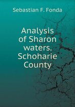 Analysis of Sharon waters. Schoharie County