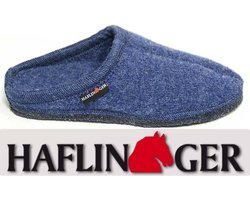 Haflinger Alaska sloffen voor dames en heren - jeansblauw