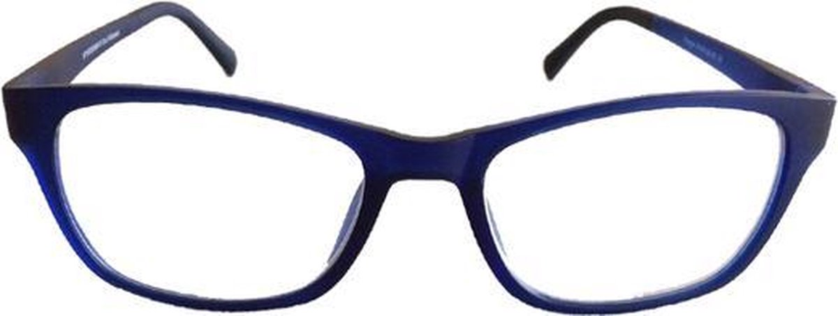 Fangle Biobased leesbril mat blauw +1.0