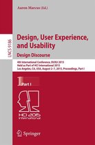 Lecture Notes in Computer Science 9186 - Design, User Experience, and Usability: Design Discourse