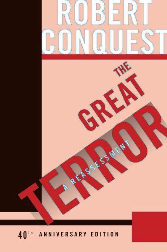 Boekcover: "The Great Terror", 40th Anniversary Edition, met tekst in rood en wit.