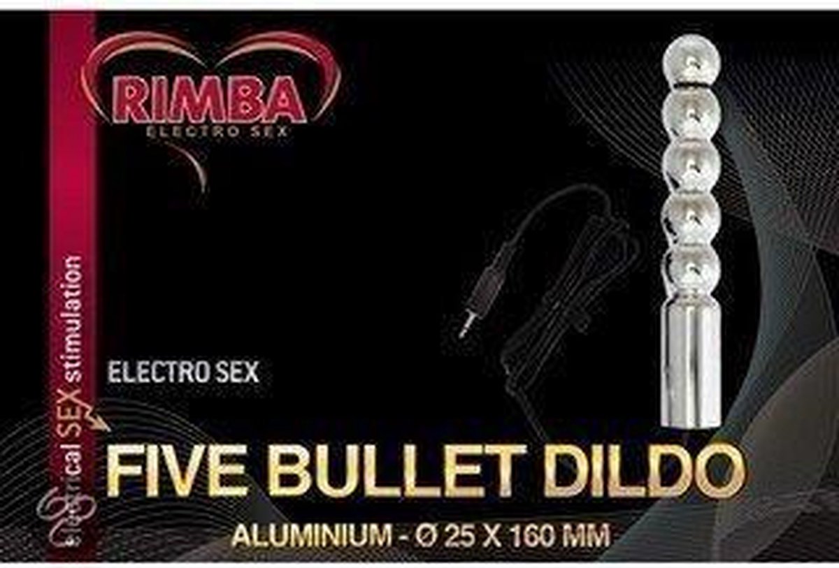 Rimba Electro Play Rimba Electro Sex Geribbelde Dildo Bullet 160 Mm