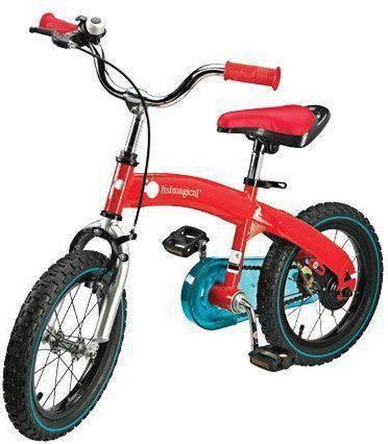 Imaginarium Bike in Progess - Kinderfiets / Loopfiets - 14 inch - kleur  rood | bol.com