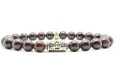 Beaddhism - Armband - Rioja - Mantra - Sterling Zilver - 8 mm - 19 cm