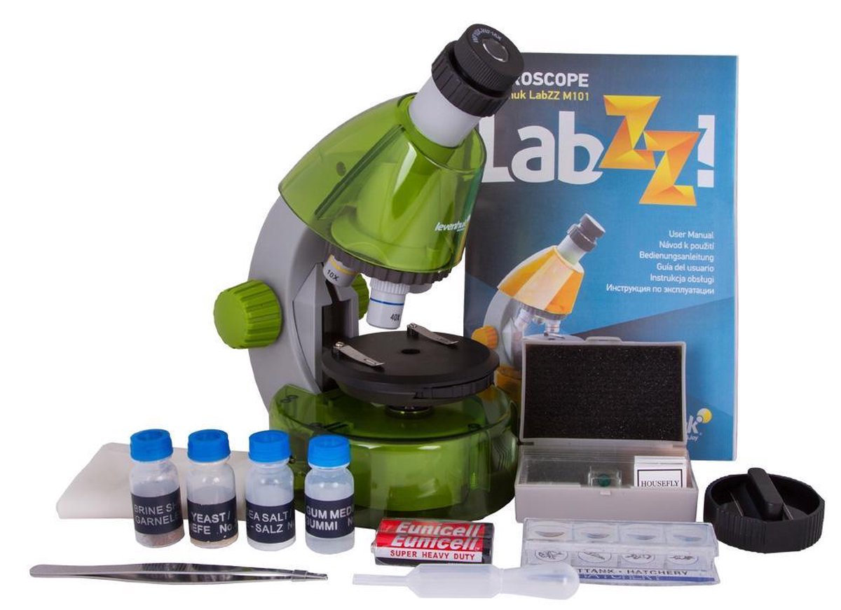 Levenhuk LabZZ M101 Lime Microscope