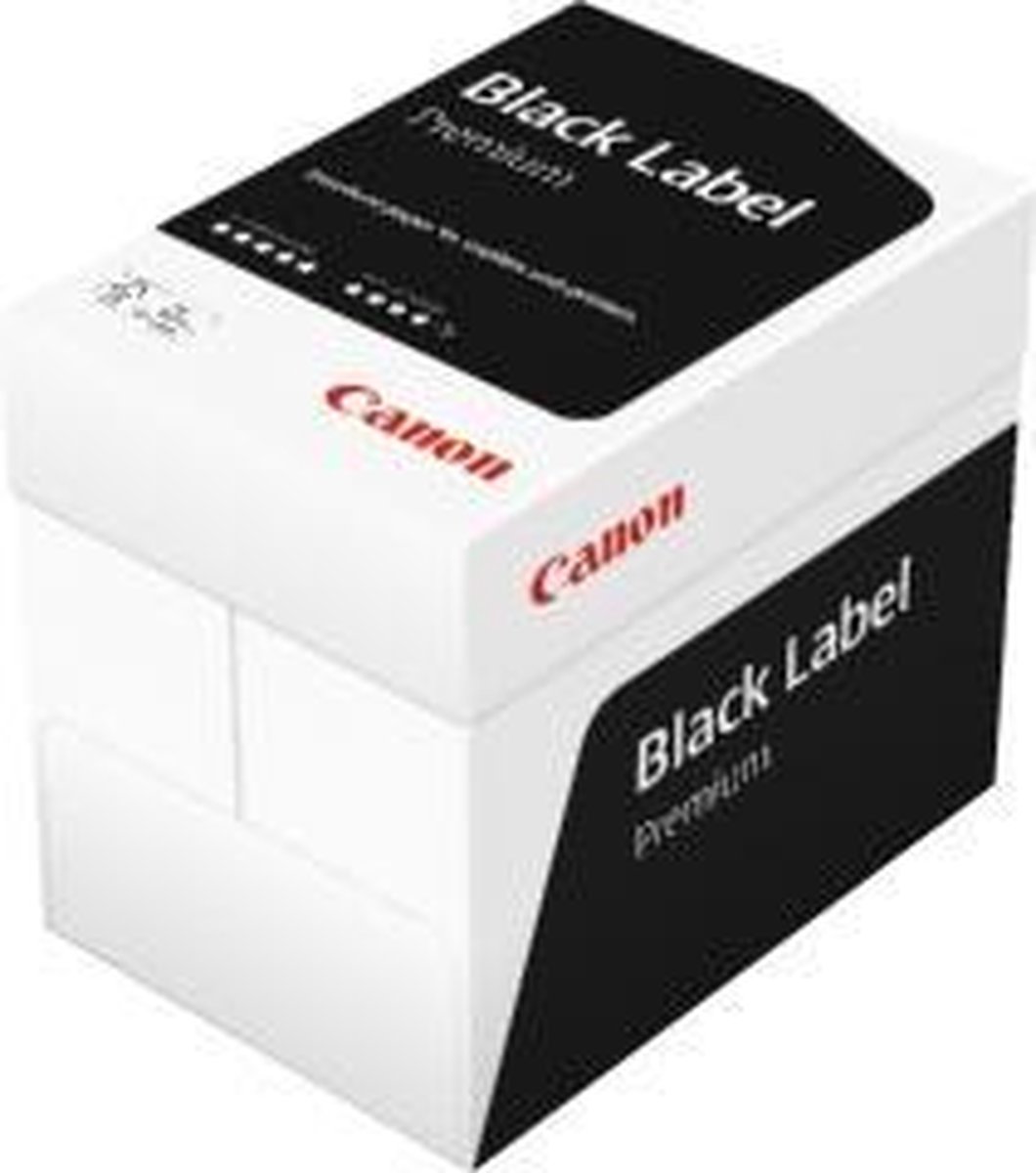 Kopieerpapier Canon Black Label Premium A4 80gr wit 500vel - 5 stuks