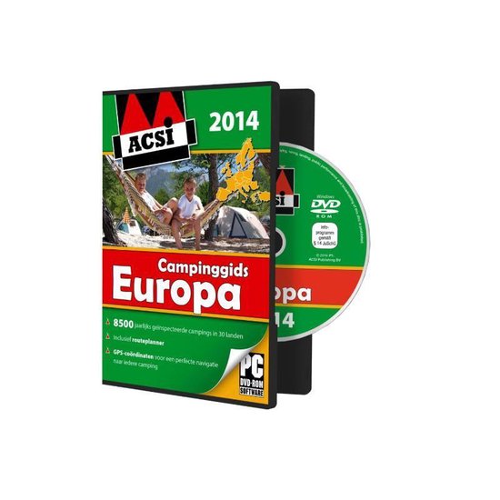 Cover van het boek 'ACSI Campinggids dvd Europa 2014'