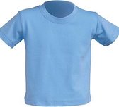 JHK Baby t-shirtjes in sky blue maat 2 jaar - set van 5 stuks