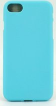 2in1 Combi Set Hoesje en 1x Tempered Glass voor Apple iPhone 7 / iPhone 8 - Back Cover - TPU - Licht Blauw